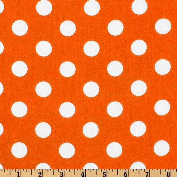 Mariage - CUSTOM LISTING FOR Mary-- 72" and 36" Polka Dot White on Bright Orange and 72" and 36" White dot on girly blue, aqua bird sample runner 2/25