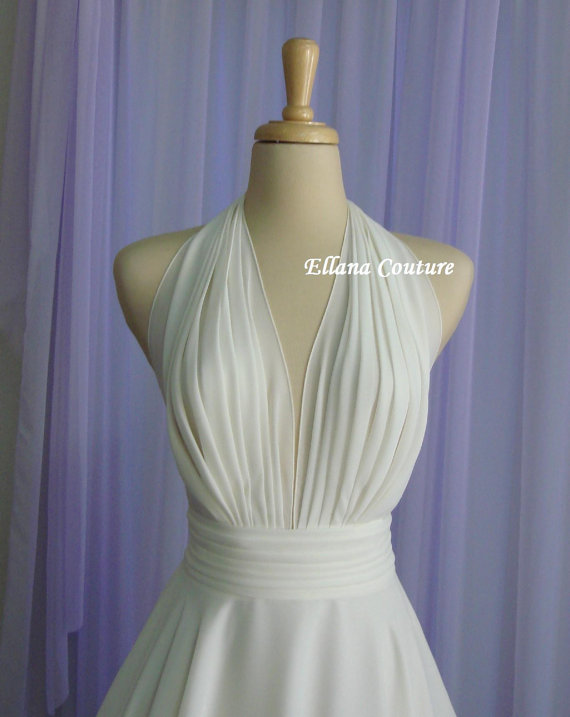 زفاف - Liliana - Retro Inspired Tea Length Wedding Dress.