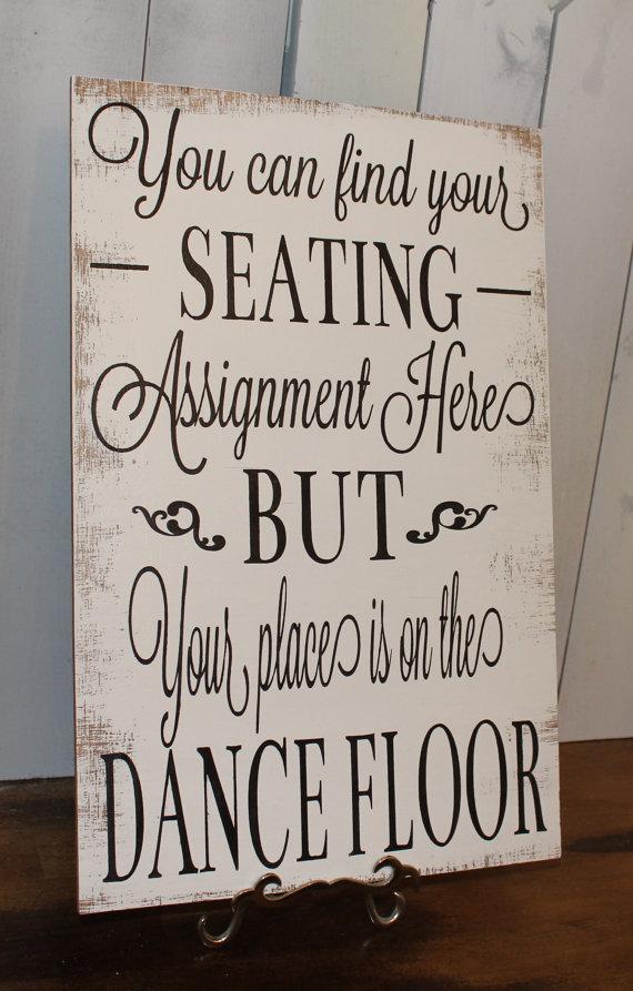 Wedding - Wedding signs/ Reception tables/Seating Plan/Seating Assignment Sign/Dance Floor