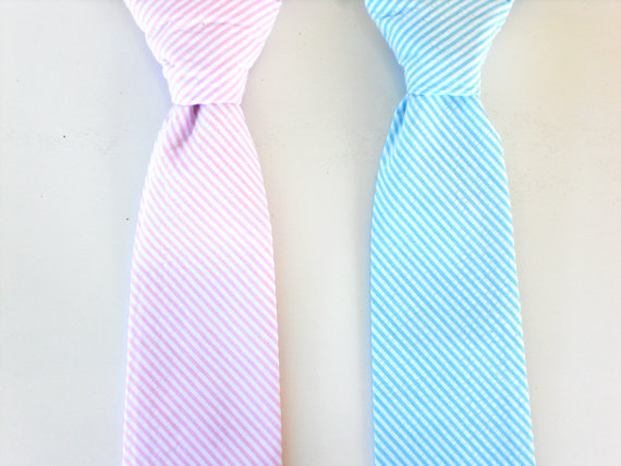 Mariage - Boys neck tie, baby neck tie, pink tie for boys, blue tie, ring bearer tie, toddler tie, wedding tie, toddler wedding outfit, kids tie