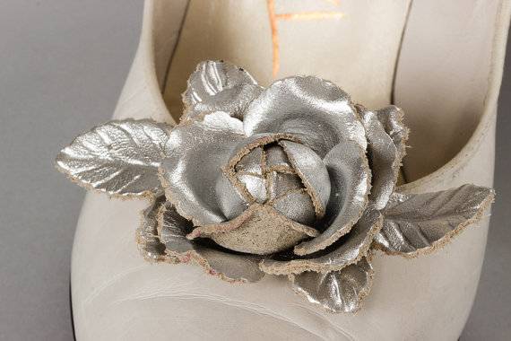 Mariage - Silver Shoe Clips 