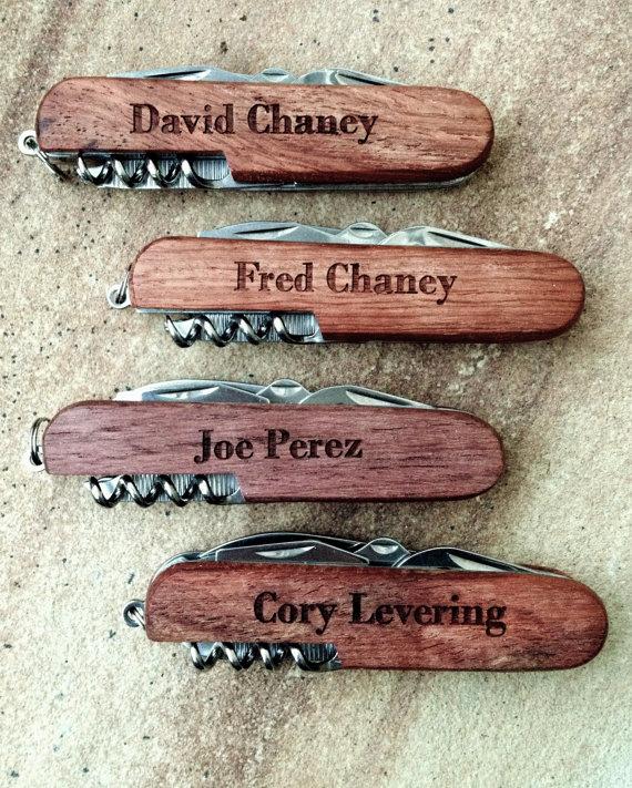 Hochzeit - Personalized Pocket Knife, Custom Knife, Engraved Knife: Gift for Him, Stocking Stuffers, Father's Day, Groomsmen, Bachelor Party