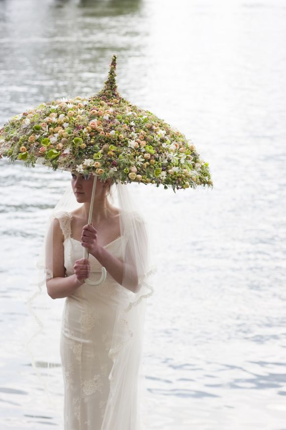 Wedding - Real Flower Wedding Dress.