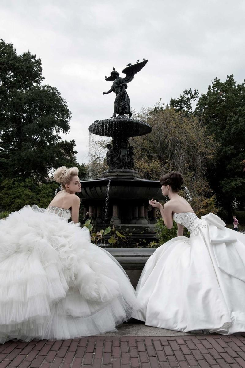 Свадьба - 2015 Pnina Tornai Wedding Dresses Ball Gowns Satin Sweetheart Spring White Beaded Custom Cheap Bow Chapel Train Garden Noble Bridal Dress, $119.33 