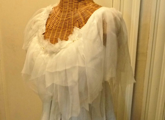 Свадьба - Silk Wedding Dress, Custom Size Champagne or Blush, Freshwater Pearls, Off White, Gown, Fairy, Corset, Boho
