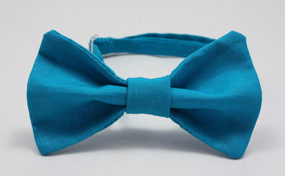 Mariage - Teal Clip on Bow Tie - Infant, Toddler, Boys