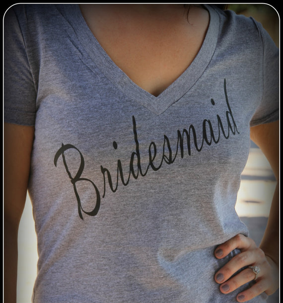 Hochzeit - Bridesmaid Shirt, Bride Shirt, Wifey Shirt, Bridal Shirt, Bridal Shower Gift, Wedding, Bachlorette Gift