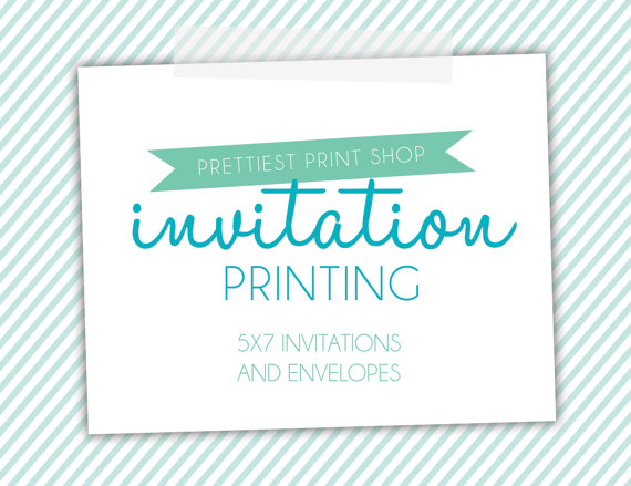 Wedding - Professionally printed invitations with envelopes