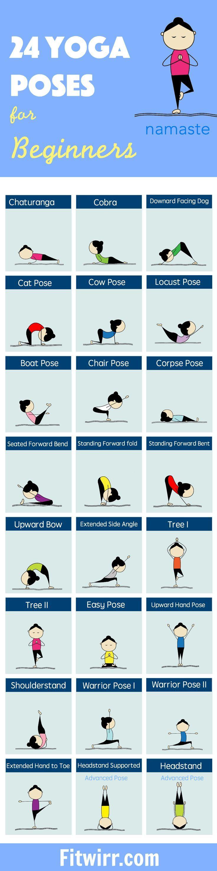 Hochzeit - 24 Yoga Poses For Beginners