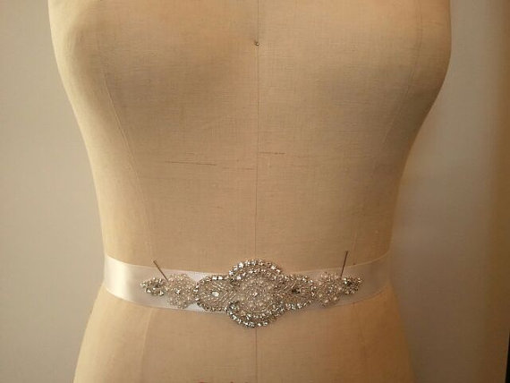 Wedding - SALE - Wedding Belt, Bridal Belt, Bridesmaid Belt, Bridesmaid Belt,, Crystal Rhinestone - Style B149
