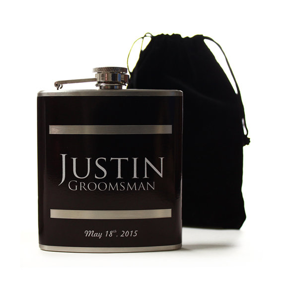 Hochzeit - Personalized Gifts for Groomsmen, Custom Flasks for Your Wedding Party