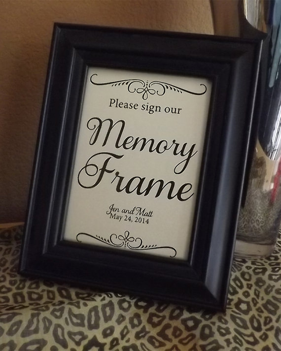 زفاف - Guest Book Memory Frame Please Sign Our Memory Frame Wedding Signs, Cards and Gifts, Reserved, Photo Booth, Reception Seating