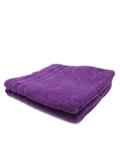 Hochzeit - Zap Tulip Egyptian Cotton Purple Bath Towel Sets