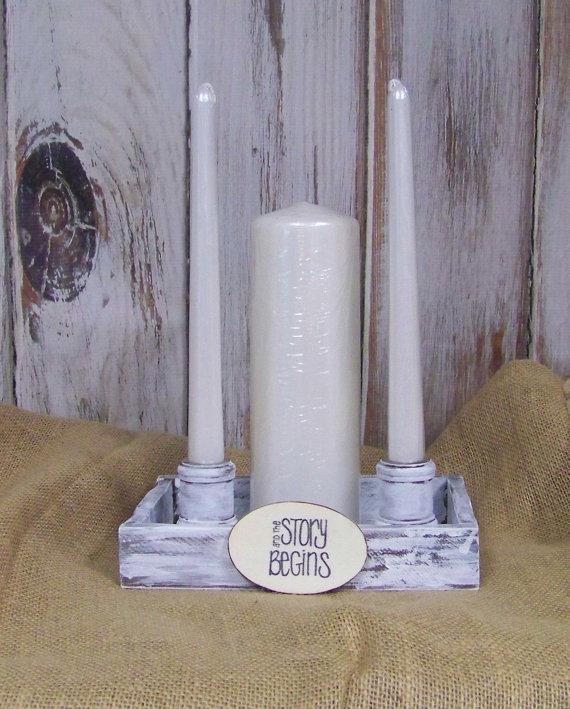 Свадьба - Unity Candle Holders, Beach Wedding Unity Candle Holders, Shabby Chic Candle Holders, Personalized Unity Candles,