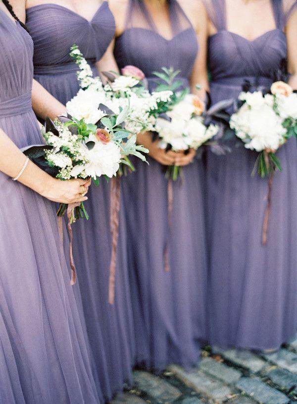 Hochzeit - Plum Bridesmaids Dresses
