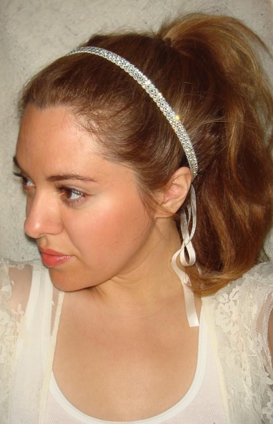 Свадьба - Crystal Headband - JEWEL, headband, rhinestone headband, hair accessories, halo headband, weddings, wedding headband