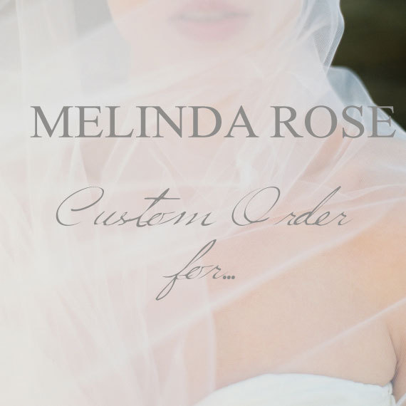 Wedding - Reserved for Amanda - Custom bridal cap with opal rhinestone drop veil Payment 3 of 5 - MADE TO ORDER – Style 2714