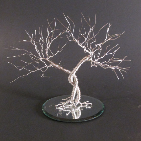 Mariage - Small Wire Tree Wedding Cake Topper