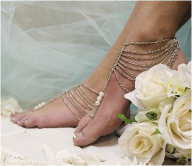 Wedding - barefoot sandals,beach wedding barefoot sandals, bridal foot jewelry,beautiful barefoot sandals, elegant wedding shoes, grecian goddess, footless sandles, destination wedding,