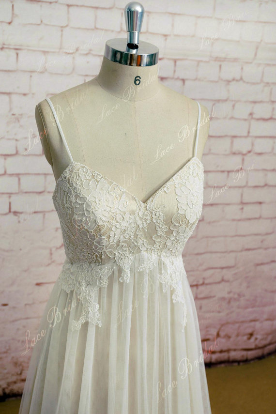 Mariage - Sweetheart Wedding Gown, Outside Bridal Gown, Champagne underlay Wedding Dress, A-line Wedding Dress, Ivory outerlay Wedding Dress
