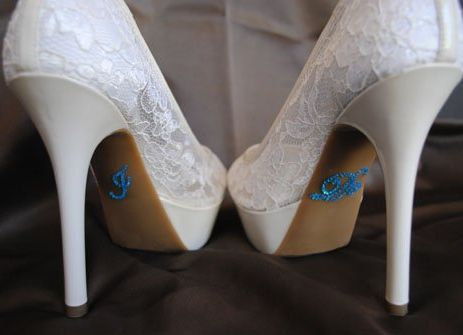 زفاف - I Do Shoe Stickers - Bridal Blue Rhinestone I Do Wedding Shoe Stickers - Rhinestone I Do Shoe Stickers for your Bridal Shoes