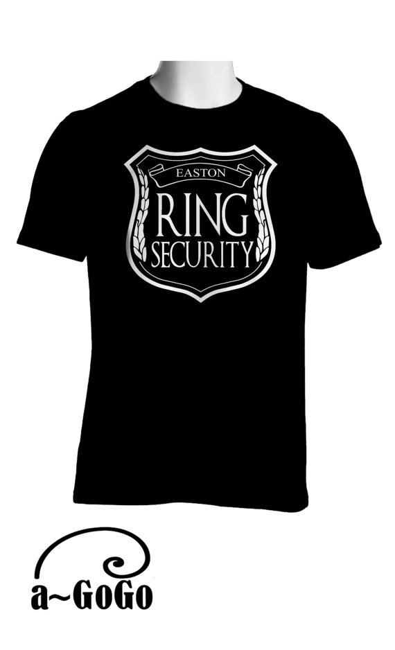 Wedding - Personalized Ring Bearer T-Shirt, Ring security, ring bearer shirt, ring security shirt
