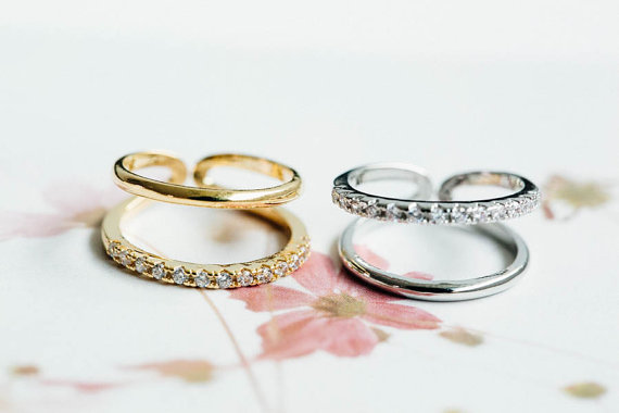 زفاف - CZ Pave Lines persian knuckle ring,jewelry,bridesmaid ring,engagement ring,knuckle ring,midi ring,pinky ring,upper knuckle ring,cute,SKD173