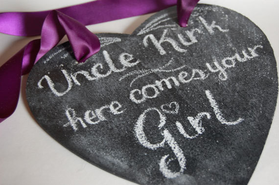 Wedding - Here Comes Your Girl Sign/Chalkboard Art
