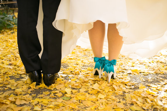 زفاف - Wedding Bridal Shoe Clips - Satin Bows - MANY COLORS AVAILABLE womens shoe clips wedding shoes clip Best Seller