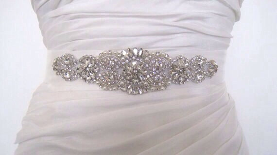 زفاف - Pearl bridal sash crystal bridal sash wedding dress belt, Kim