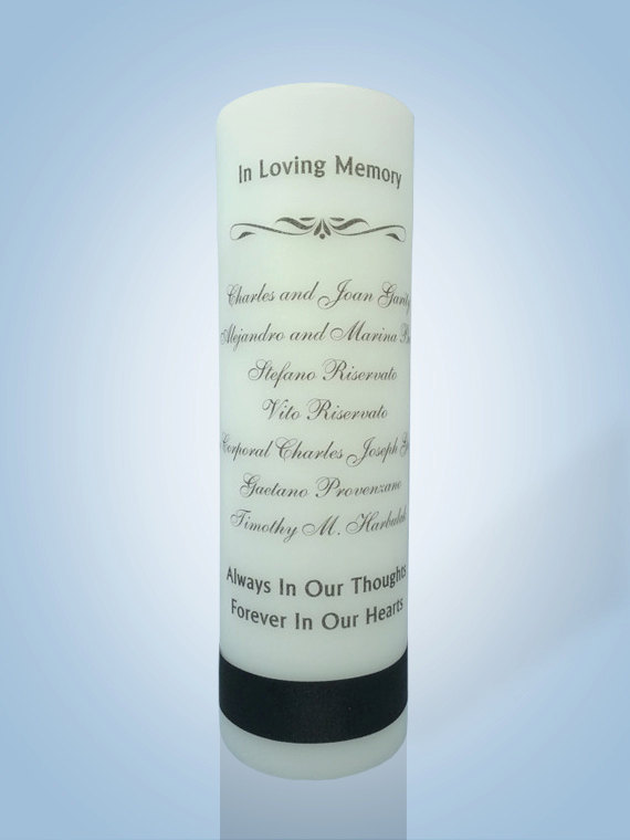 Wedding - Personalized Wedding Memorial Candle