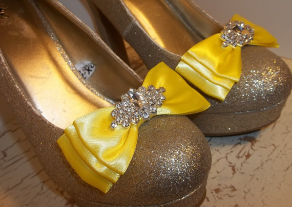 Wedding - Wedding Shoe Clips,Bridal Shoe Clips,MANY COLORS, Satin Shoe Clips, Clips for Wedding Shoes, Heels, Wedding Gift, Bridal Gift, Bridesmaids