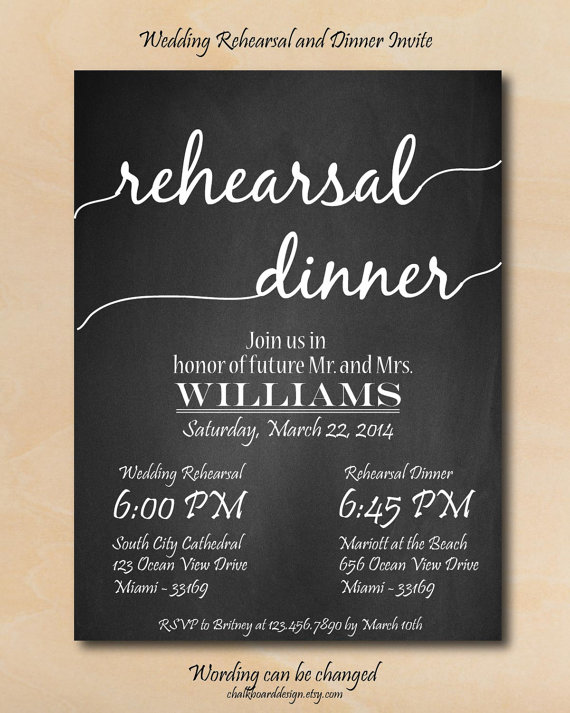 Wedding - Rehearsal Dinner Invitation, Printables, Custom Dinner invitation, DIY, wedding rehearsal invitation