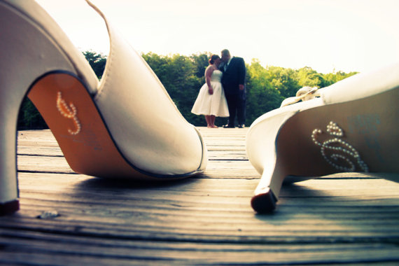 Mariage - Clear Rhinestone I Do Wedding Shoe Stickers - Rhinestone I Do Shoe Stickers for your Bridal Shoes