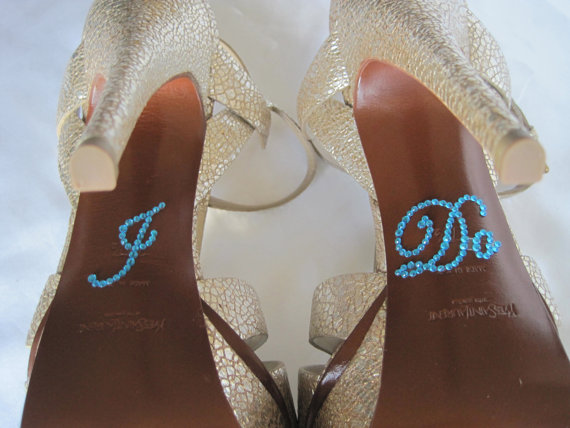 Mariage - I Do Stickers for Wedding Shoes. Rhinestone I Do Stickers. I Do Applique for Shoes. Wedding Shoe Stickers. I Do Decals. Bride I Do Stickers.