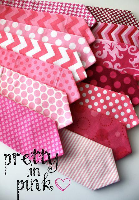 Hochzeit - Little and Big Guy Necktie Tie - Pretty in PINK Collection - (Newborn-Adult) - Baby Boy Toddler Teen Man - (Made to Order) - Valentine's Day