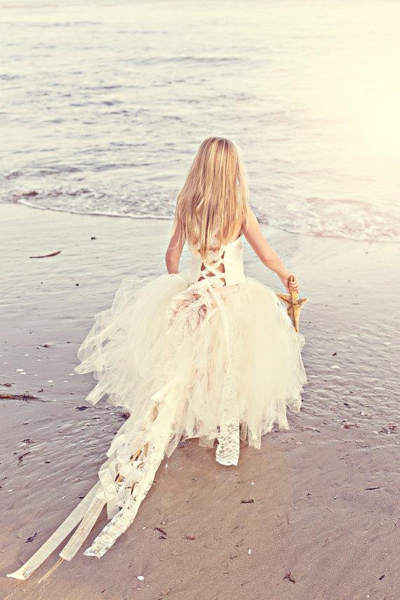 Wedding - Lace Flower Girl Dress