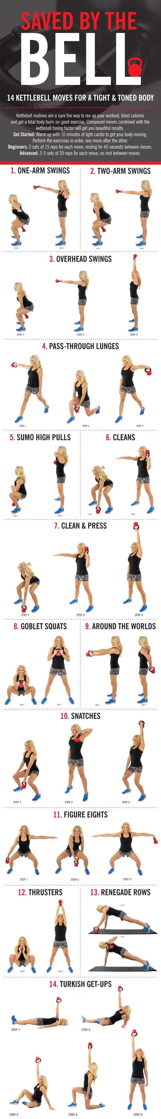 Mariage - 14 Kettlebell Moves For An All-over Body Calorie Torcher