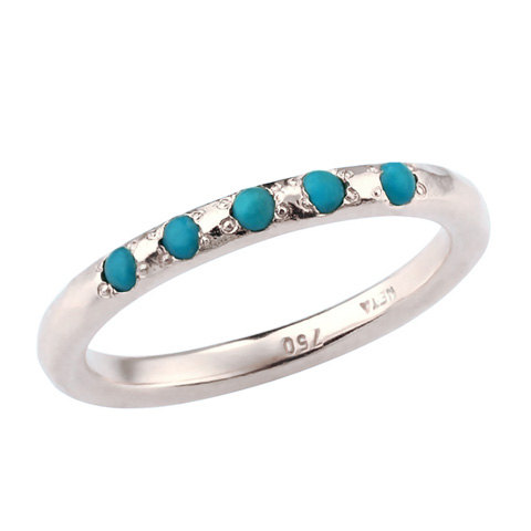 زفاف - December Birthstone, Turquoise Birthstone Ring, Classic Turquoise 18k Gold Engagement Ring, Turquoise Engagement Ring