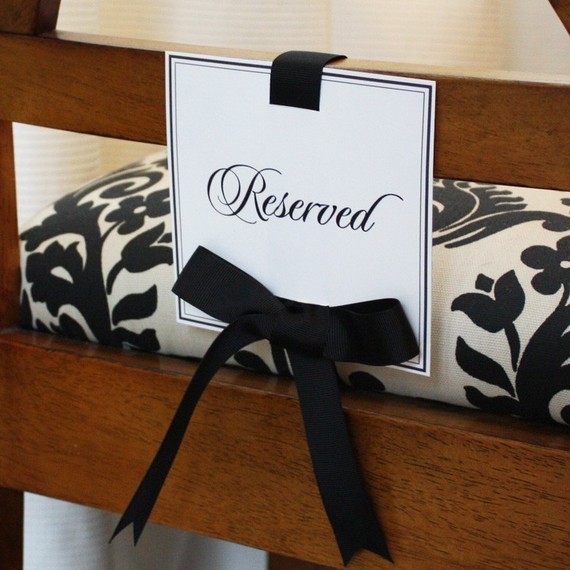 Hochzeit - Printable Ceremony Seating Sign Set