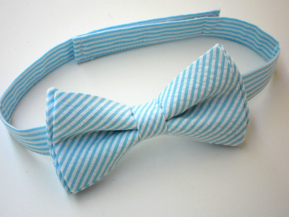 Mariage - Mens bow tie, mens pretied bow tie, adult bow tie, groom bow tie, groomsmen bow ties, blue bow tie, aqua bow tie, wedding bow tie for men