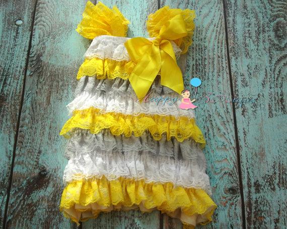 Mariage - Clearance baby girls dress,Springtime Petti Lace Dress,ruffle dress,baby dress,girls dress, Birthday outfit, girls outfit, flower girl dress