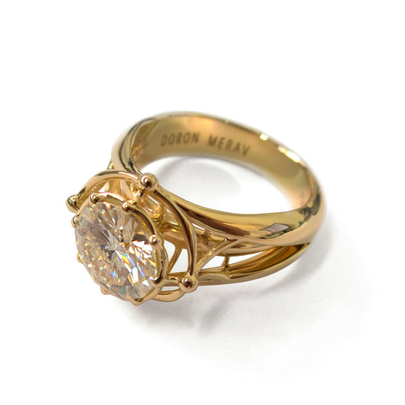 Mariage - Large Diamond Ring, Statement Ring, 3ct Ring, Engagement Ring, Cocktail Ring, Large Engagement Ring, GIA Certified, 18k gold engagement ring