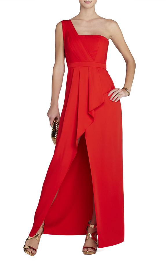 Hochzeit - Kristine One-Shoulder Peplum Gown
