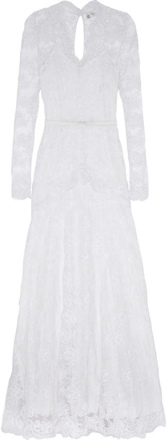 Wedding - Temperley London Guinevere corded lace gown