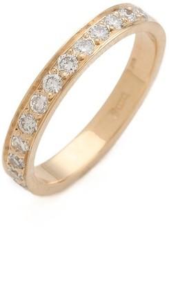 Wedding - blanca monros gomez Thick 14 White Diamond Band Ring