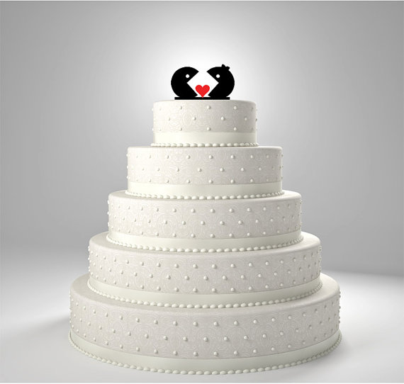 Hochzeit - Pac-Man and Ms Pac-Man Wedding Cake Topper