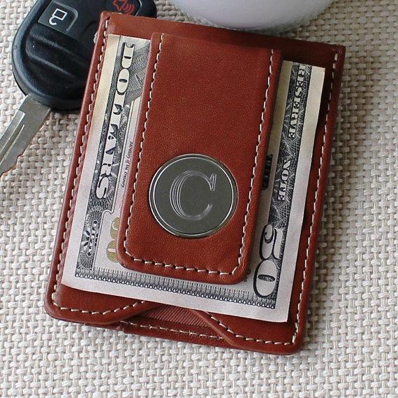 زفاف - Personalized Money Clip and Wallet Combo - Groomsmen Gift - Best Man Gift - Fathers Day Gift - Engraved, Customized, Monogrammed for Free
