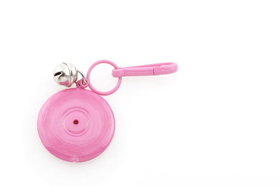 Mariage - Vintage Hot Pink Record Charm 