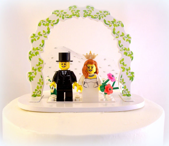 Hochzeit - RESERVED LISTING for Kayla ONLY - Custom Wedding Cake Topper -  Bride & Groom